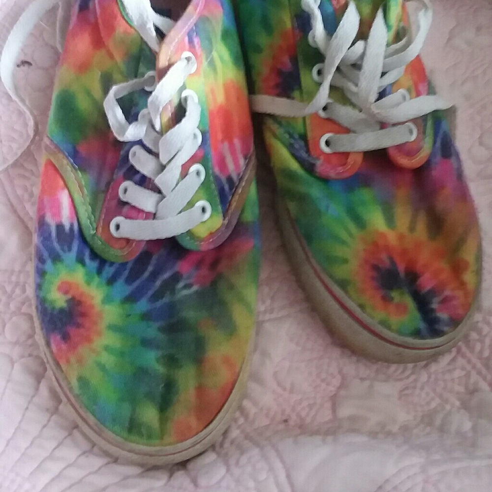 Tie dye shoes